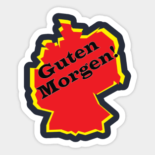 guten morgen deutsch deutschland german germany Sticker